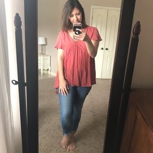 Matilda Jane Coral Top NWT Size Med